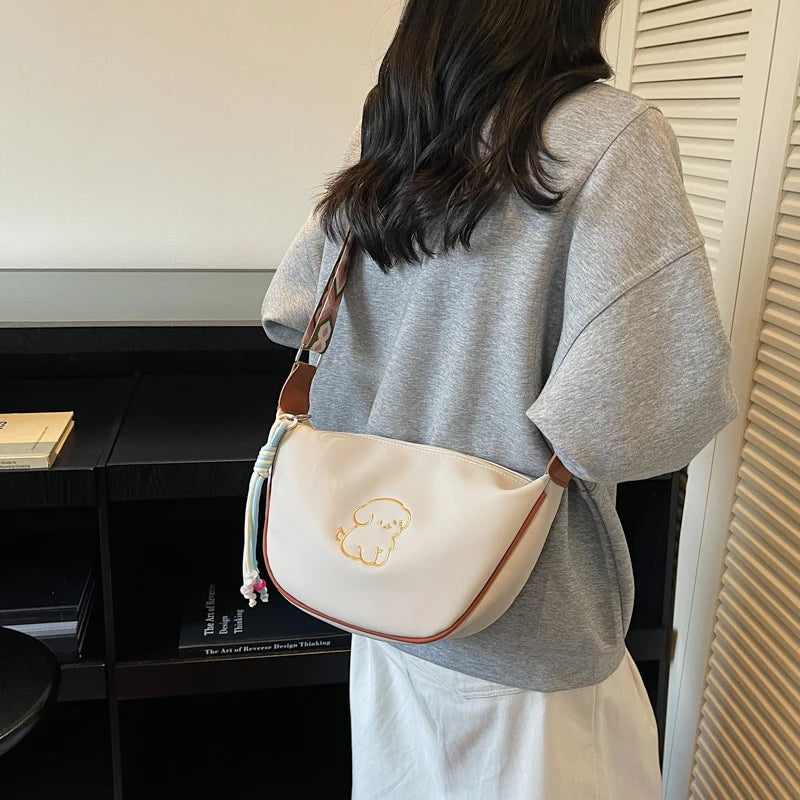 PU Leather Crossbody Bag for Women Cute Puppy Print