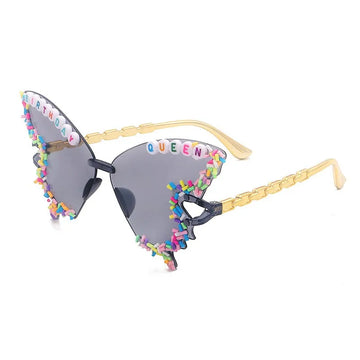 Trendy Rimless Women's Sunglasses with UV Protection