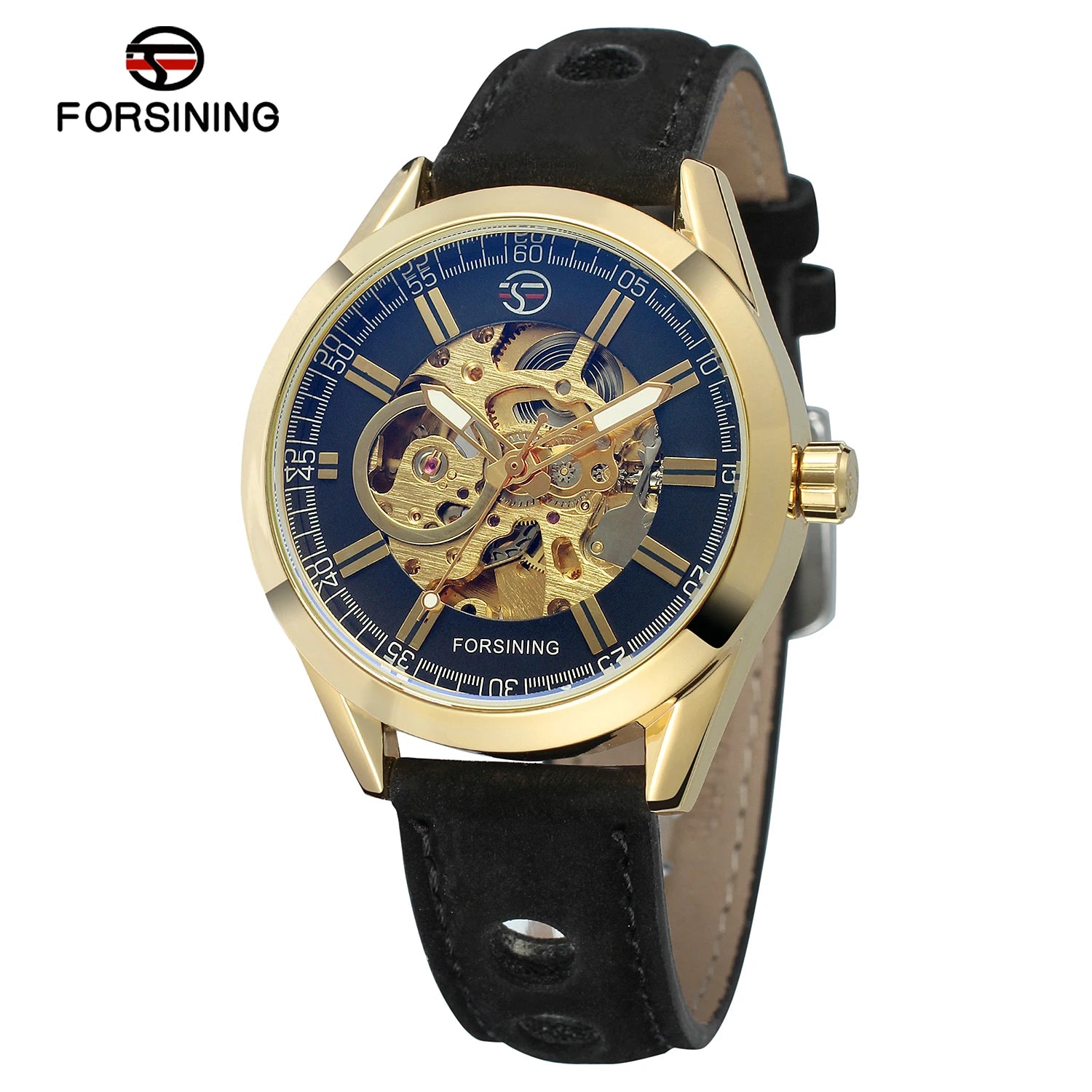 Forsining Skeleton Automatic Luxury Watch for Men