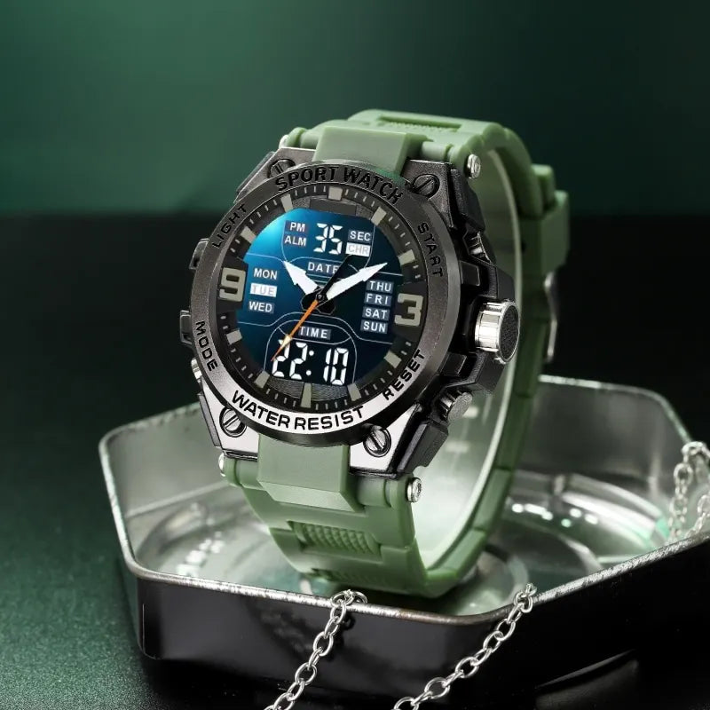 Men's Sport Watch with Colorful Dual Display