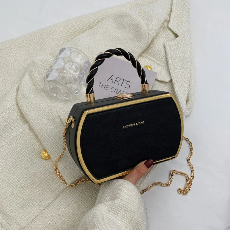 New Fashionable Women's One Shoulder PU Leather Handbag