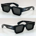 Vintage Rectangle Sunglasses UV400 Chunky Frames Unisex Fashion