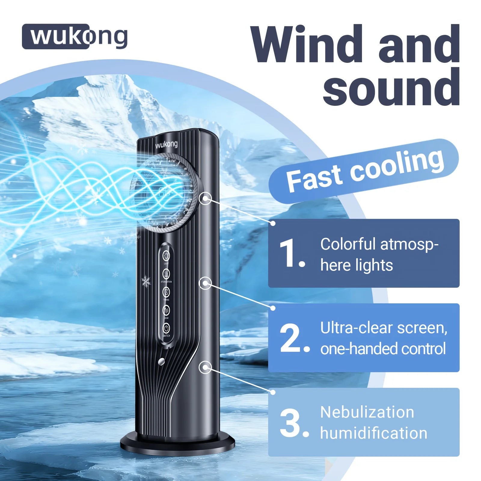 USB Multi-Function Portable Air Conditioner Fan Cooler Mechanical