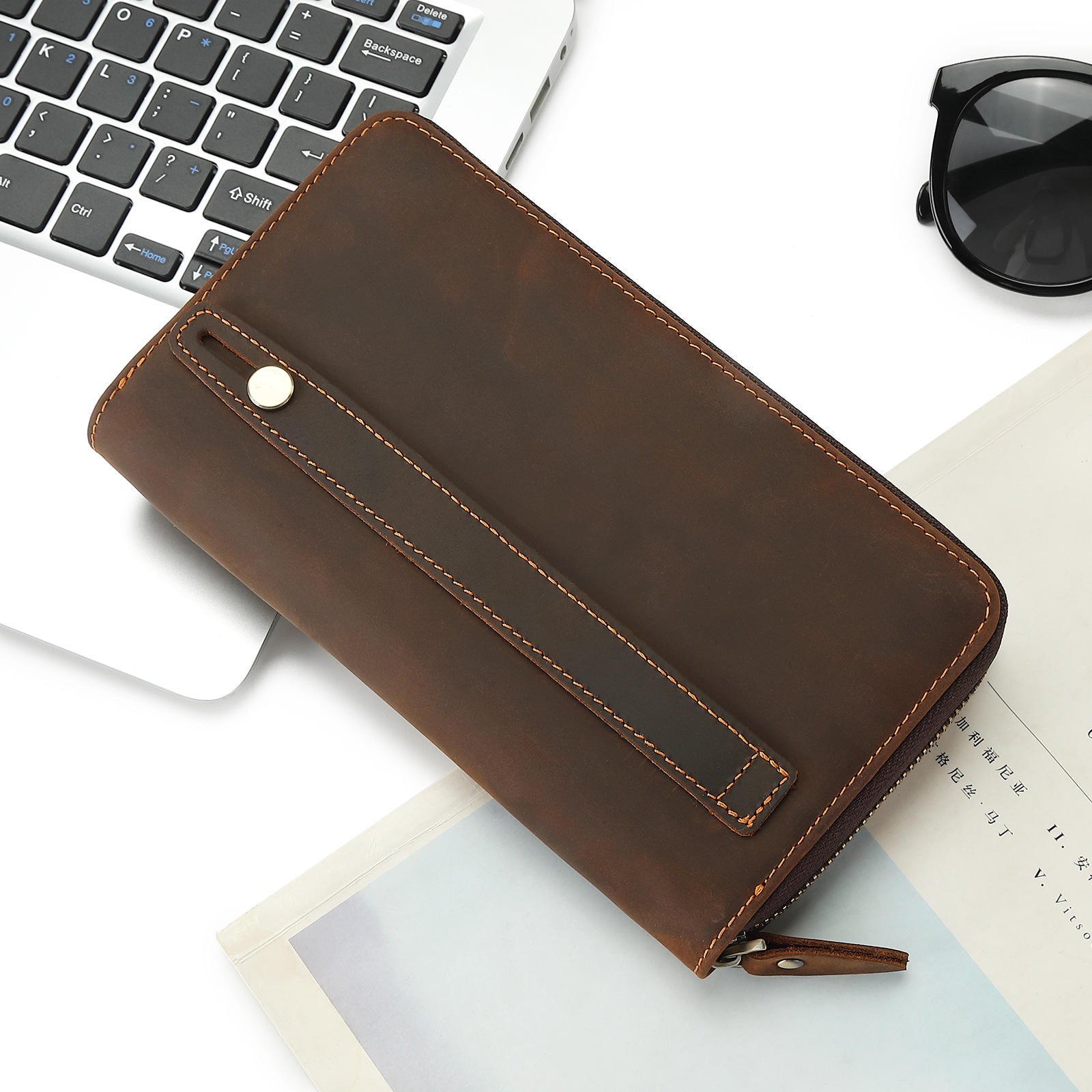 Men’s Genuine Cowhide Leather Handbag