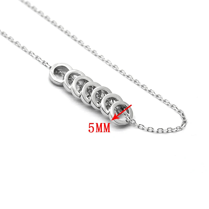 Elegant Silver Bead Necklace for Women