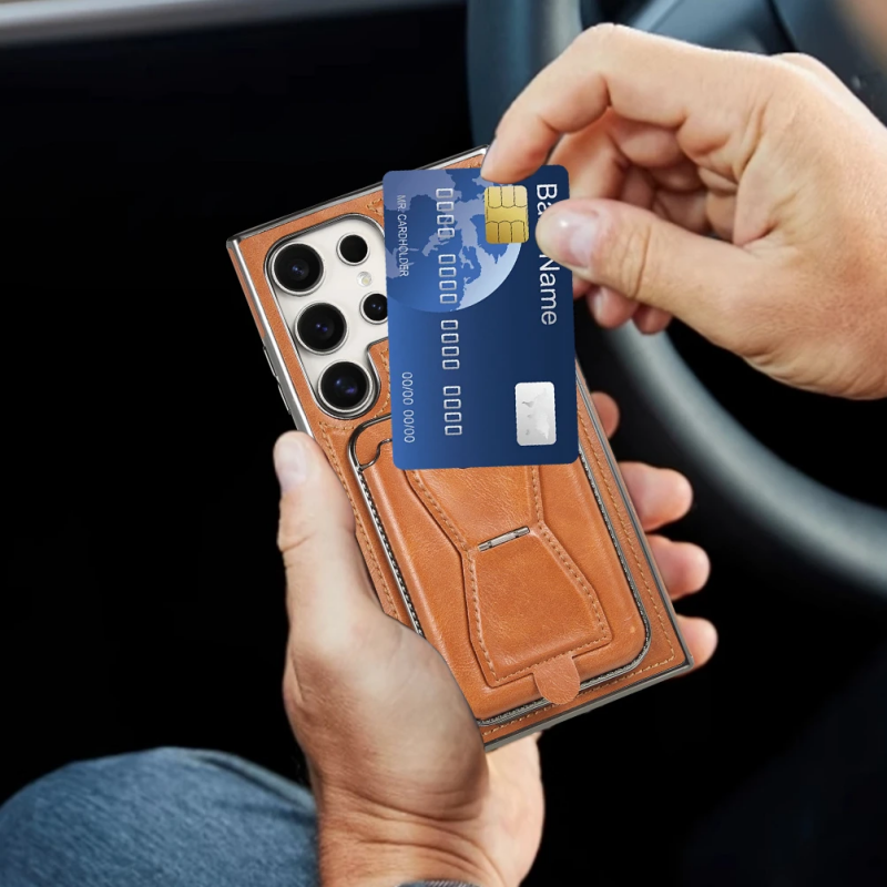 Business PU Leather Magnetic Phone Case for Samsung