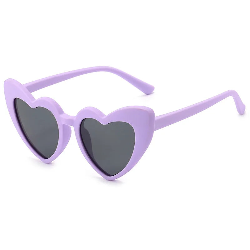 Heart-Shaped Polarized Sunglasses for Kids & Babies