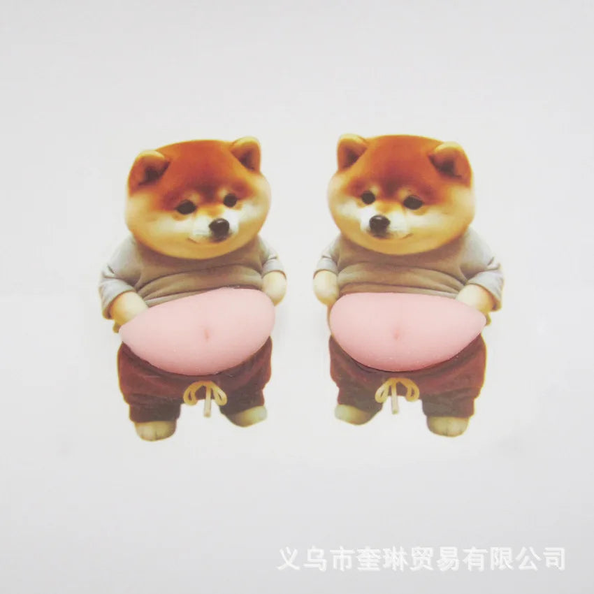 Cute Puppy Big Belly Squeeze Toy Creative Decompression Toy Anti