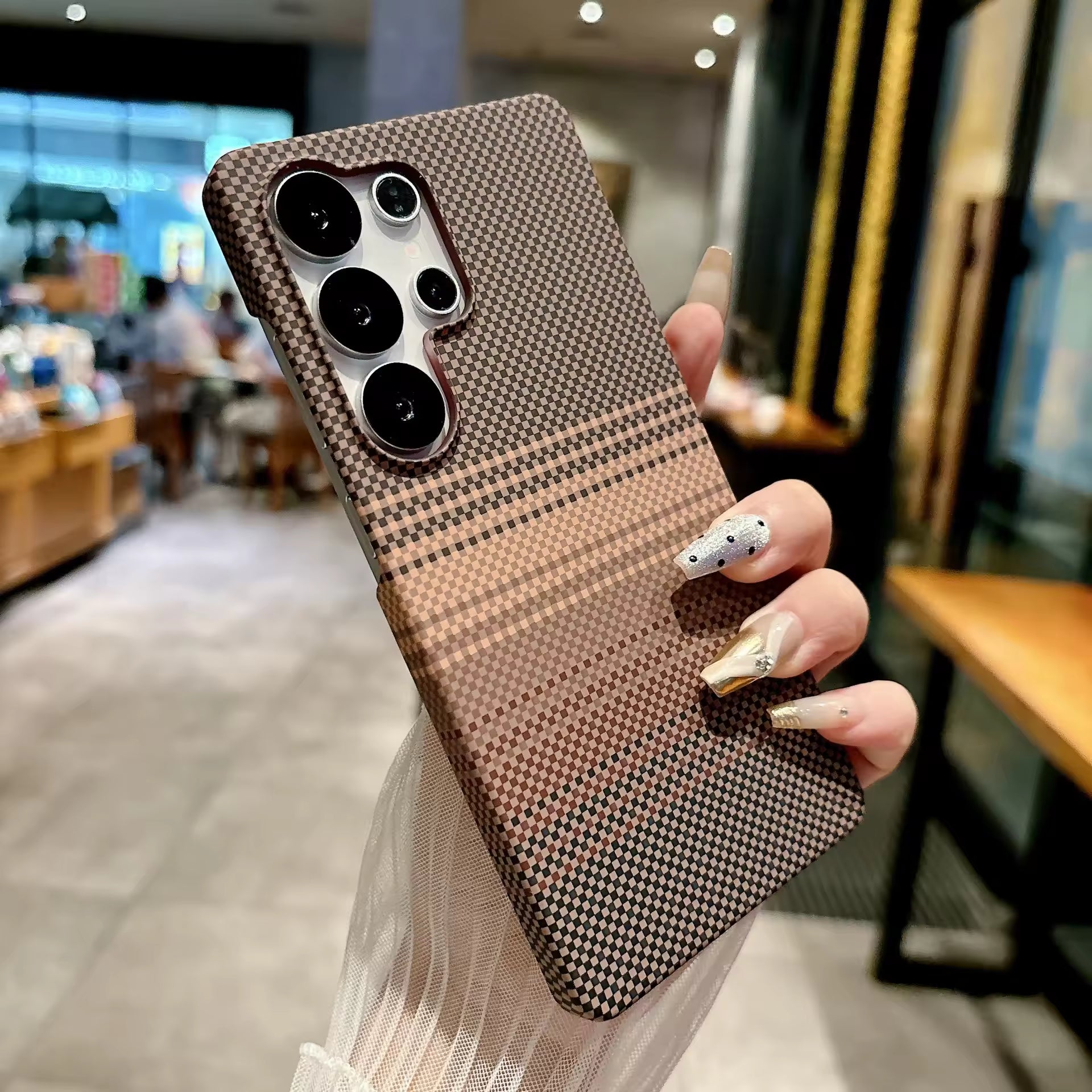 Carbon Fiber PC Bumper Cover for Samsung Galaxy S26