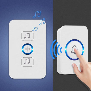 Smart Wireless Doorbell –  Adjustable Volume 4-Speed Ring for Home, Elderly & Children