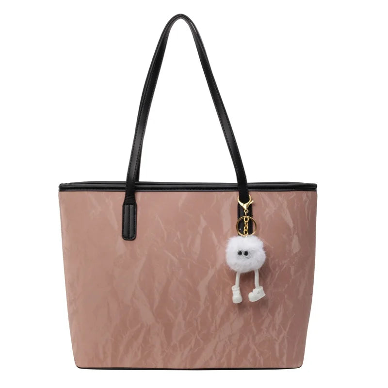 Large Capacity Zipper Closure Tote Bag for Women