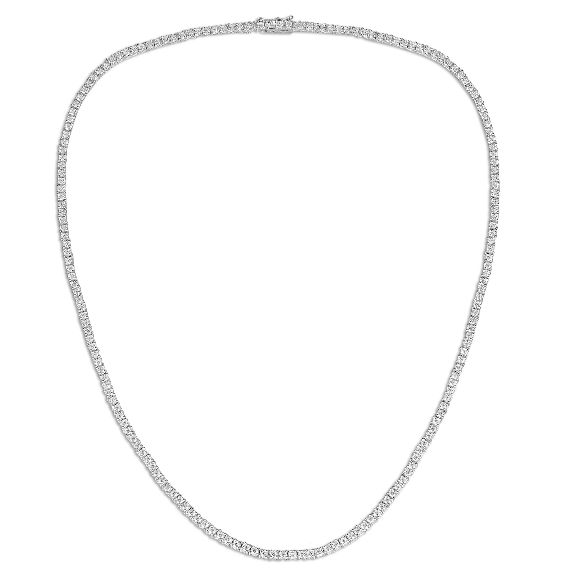 Tennis Link Cubic Zirconia Necklace Set