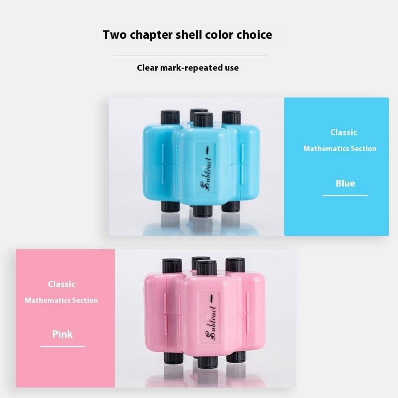 MathRoll 4-in-1 Teaching Stamp Roller – Kids Arithmetic Learning Tool