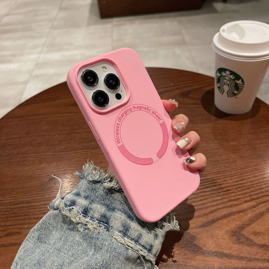 Luxury Magnetic Wireless Charging Case for iPhone – Shockproof Slim Magnetic Cover