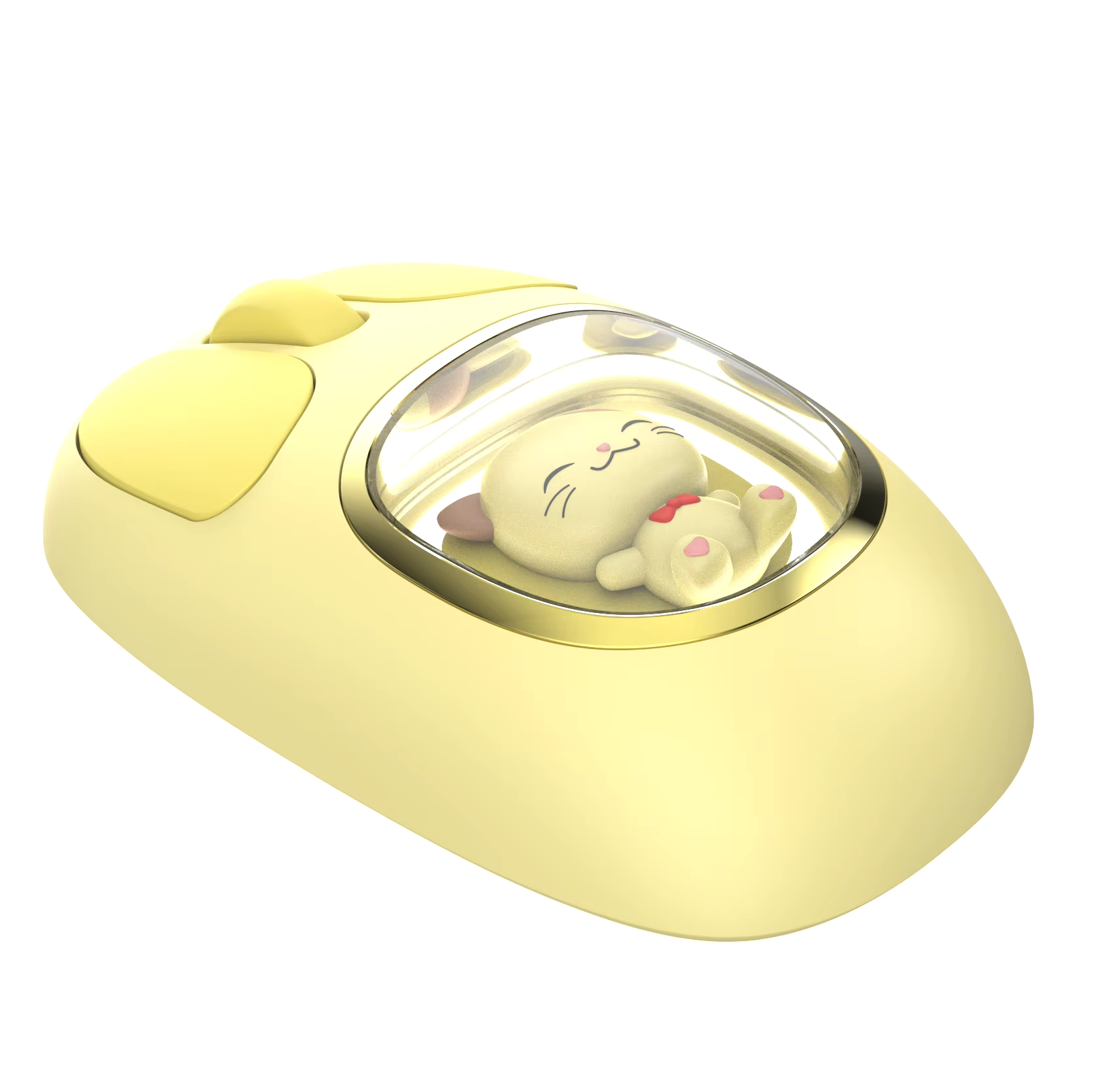 GlowPaw Wireless Mouse – Cute LED Breathing Light Rechargeable Type-C Mouse