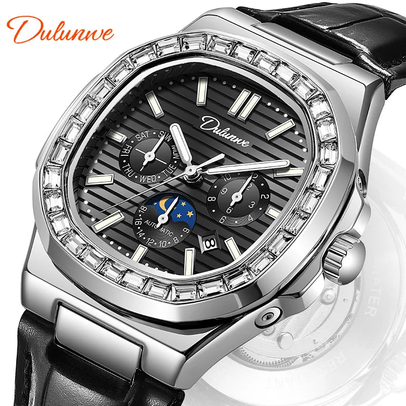 Dulunwe  Diamond Luminous Automatic Men's Watch