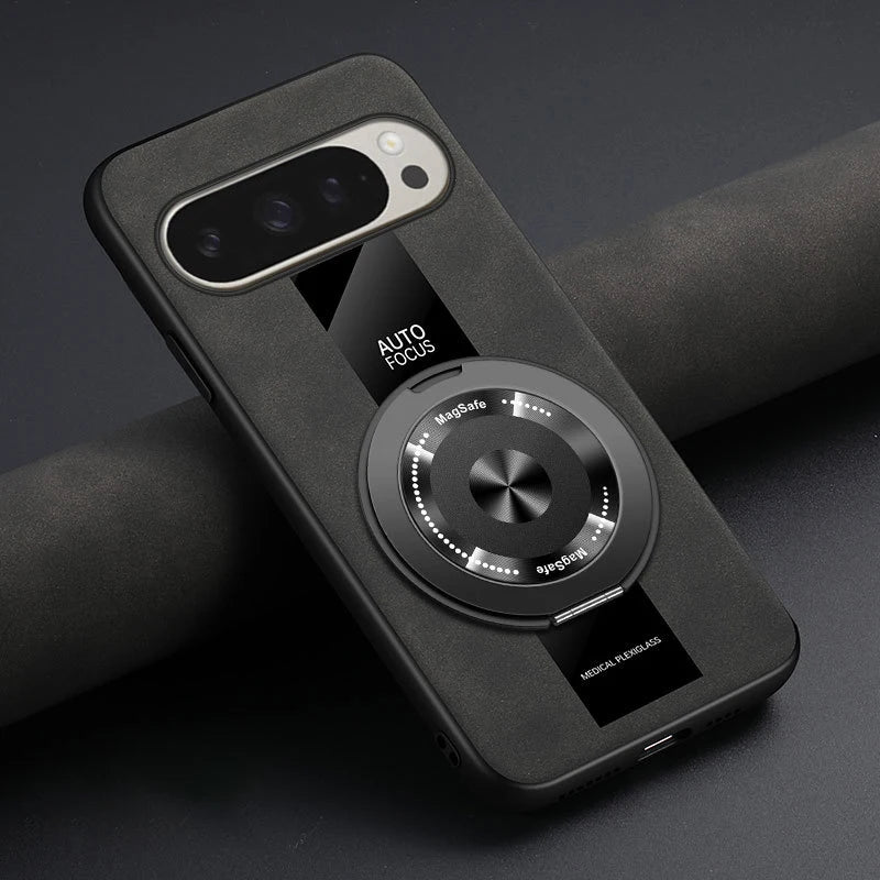 For Google Pixel  Mobile Phone Case PU Leather Rotating Holder