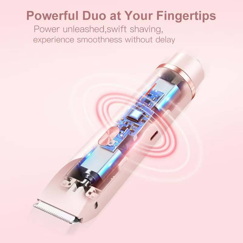 SilkGlide Mini Rechargeable Lady Shaver – Cordless Painless Hair Removal Razor