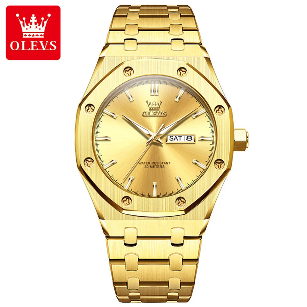 OLEVS Luxury Waterproof Quartz Watch