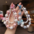 Handmade Beaded Mobile Lanyard with Bow Knot