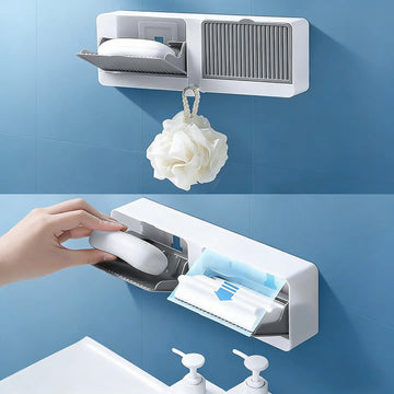 Self-Draining Wall Mounted Soap Holder