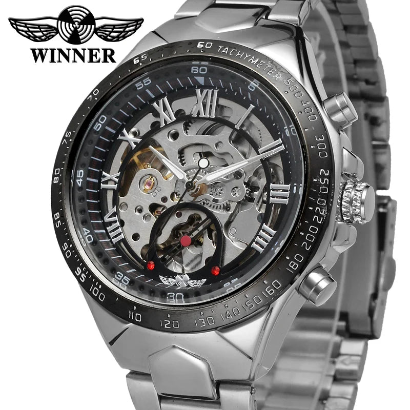 Winner Luxury Gold Black Automatic Men's Watch
