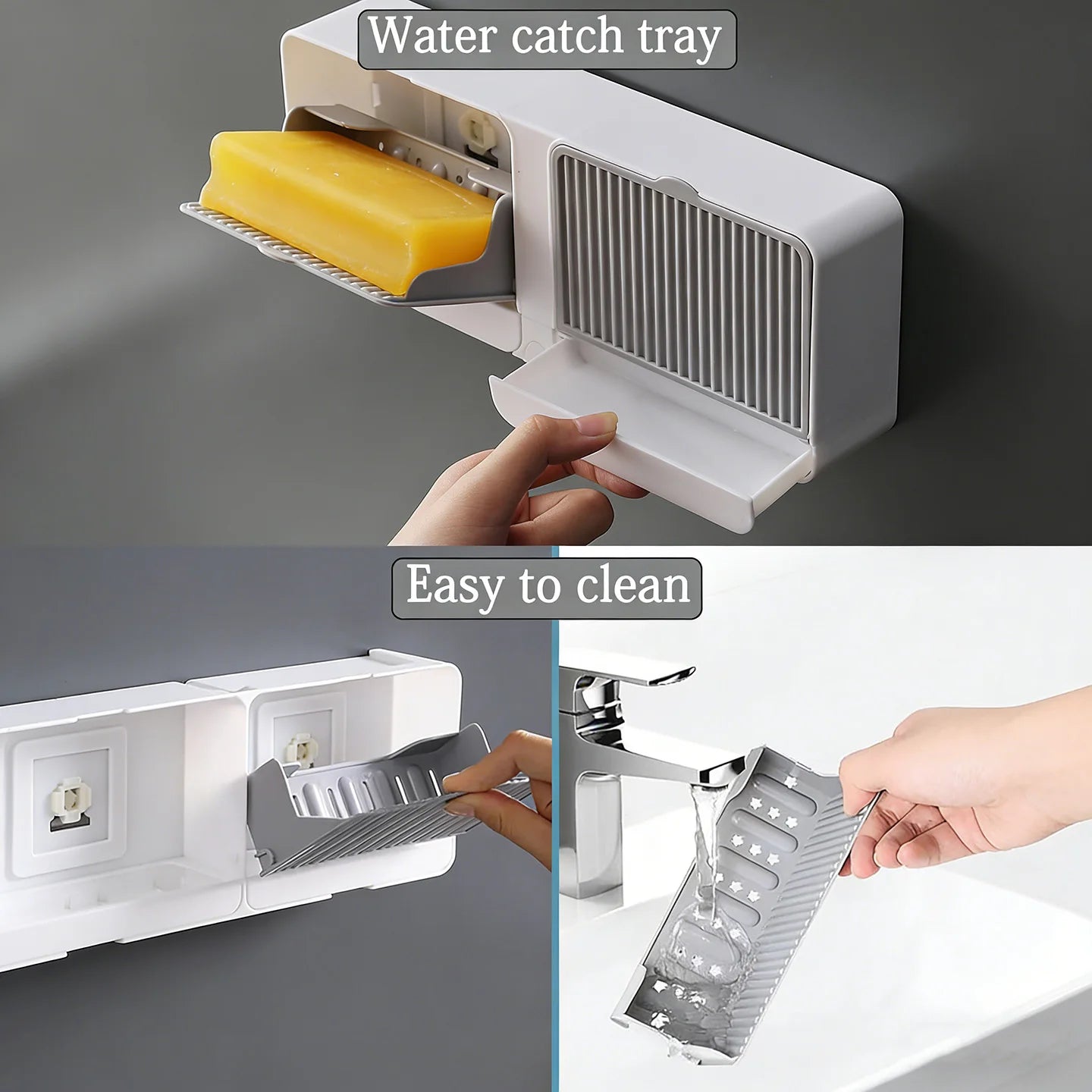 Self-Draining Wall Mounted Soap Holder