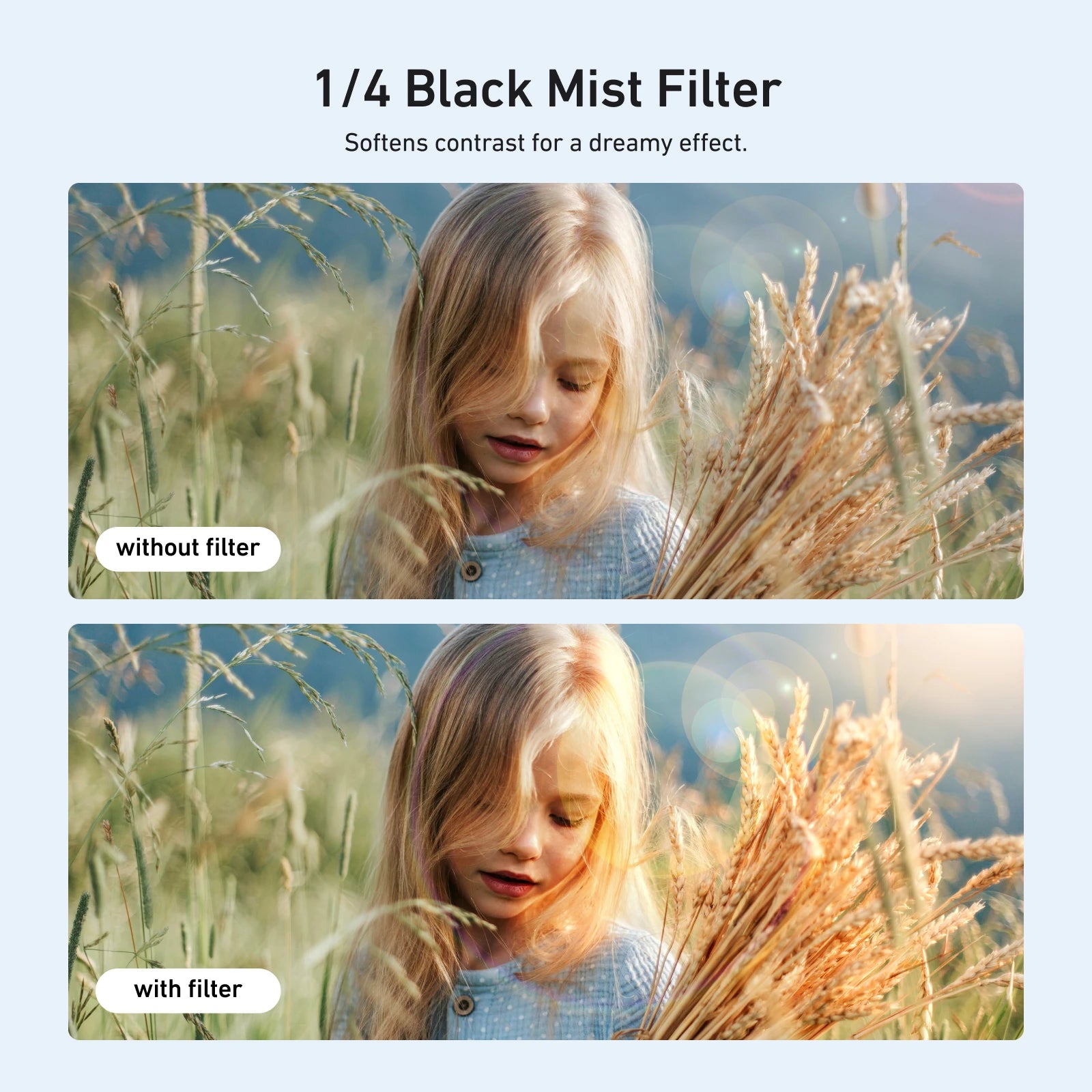 TELESIN Black Mist Filter for Phone & Camera