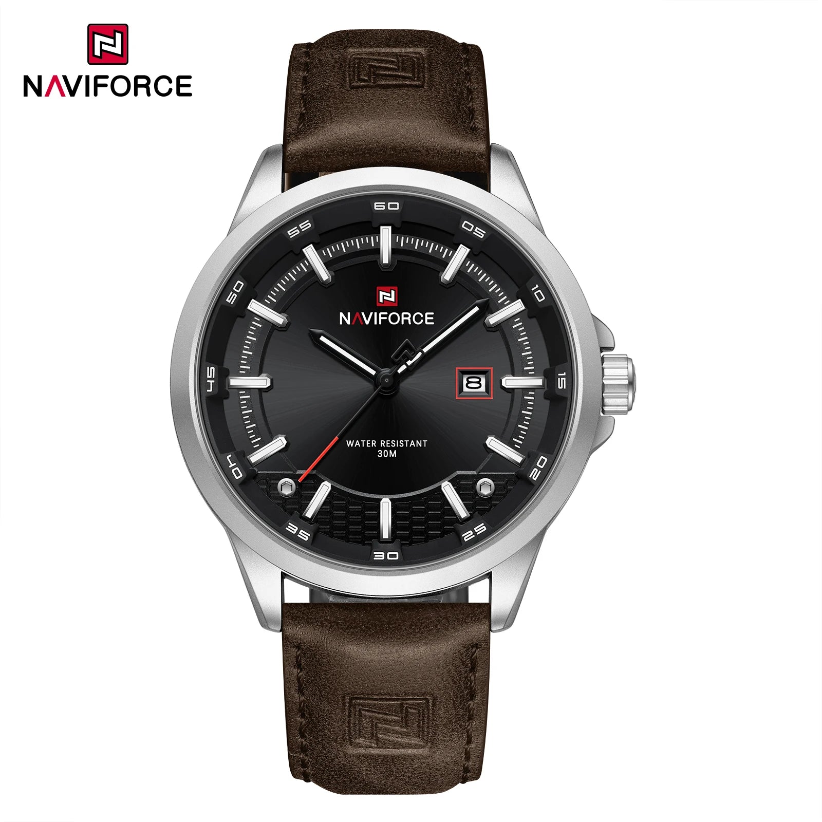 NAVIFORCE Men's Luxury Sport Leather Watch
