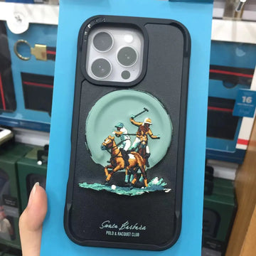 POLO Style New 3D Protruding Magnetic Shockproof Case for iPhone
