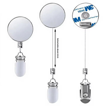 M-50 Retractable Towel Holder - No-Drill Self-Retracting Towel Clip