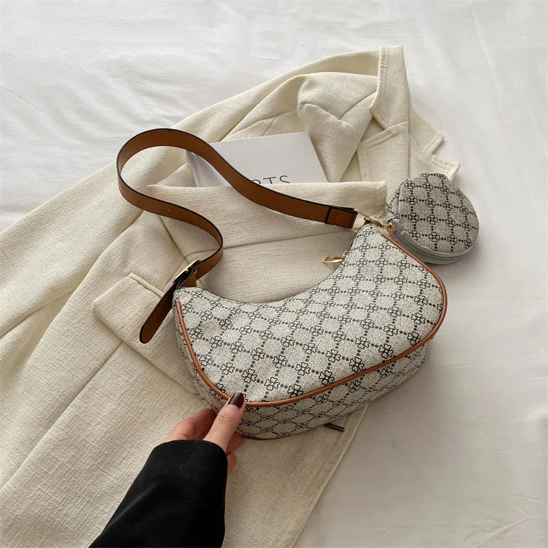 Fashion Luxury Branded Ladies PU Leather Cross Body Tote Bag