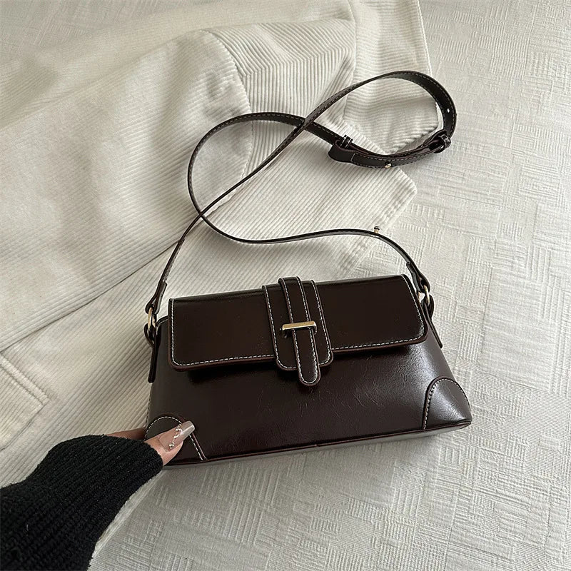 Women's Fashion Autumn Waterproof PU Leather Shoulder Bag
