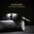 Men's Polarized Metal Frame Pilot Sunglasses