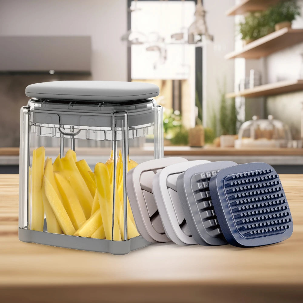 4-Blade Stainless Steel Vegetable Slicer & Chopper