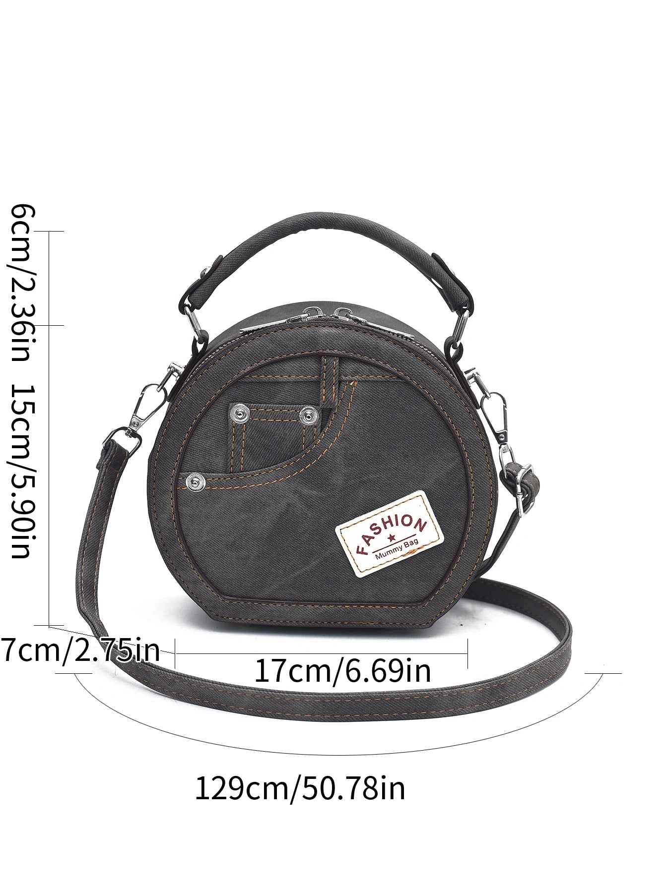 Fashion Design Round Shape Female Small Handbags Cute