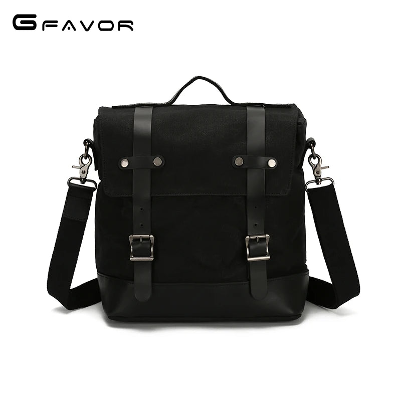Vintage Canvas Leather Motorcycle Tool Bag