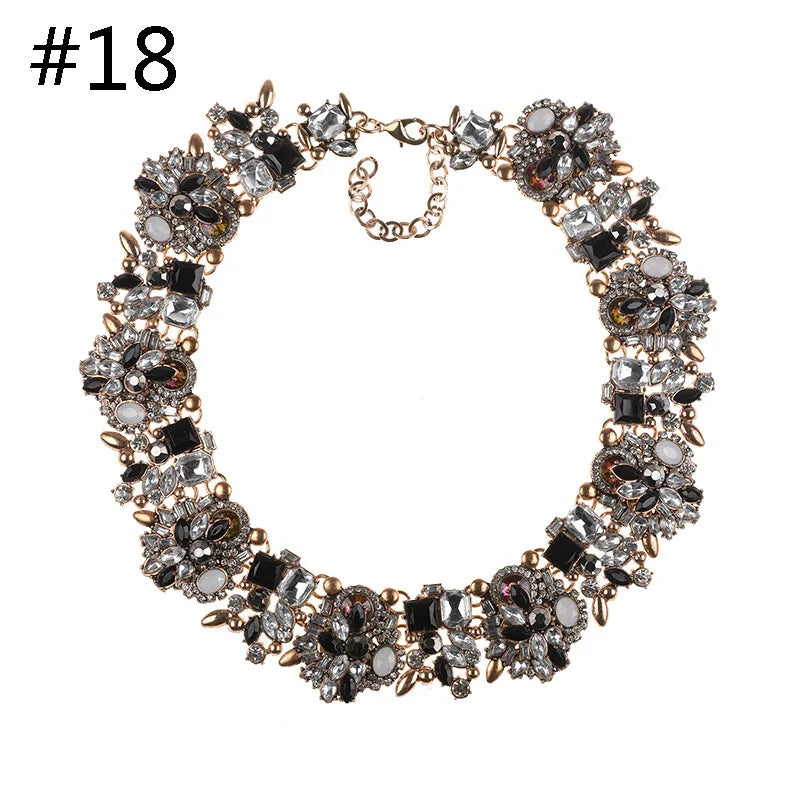 Luxury Crystal Gemstone Necklace - Women's Jewelry
