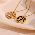 18K Gold Plated Moon & Stars Necklace