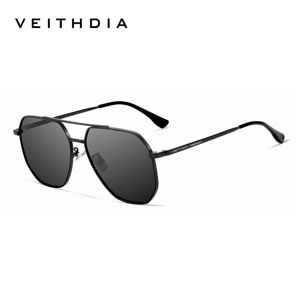 Veithdia 8258 Luxury Gold Polarized Sunglasses