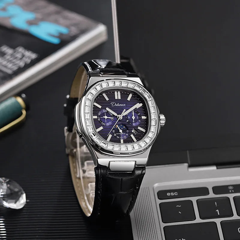 Dulunwe  Diamond Luminous Automatic Men's Watch