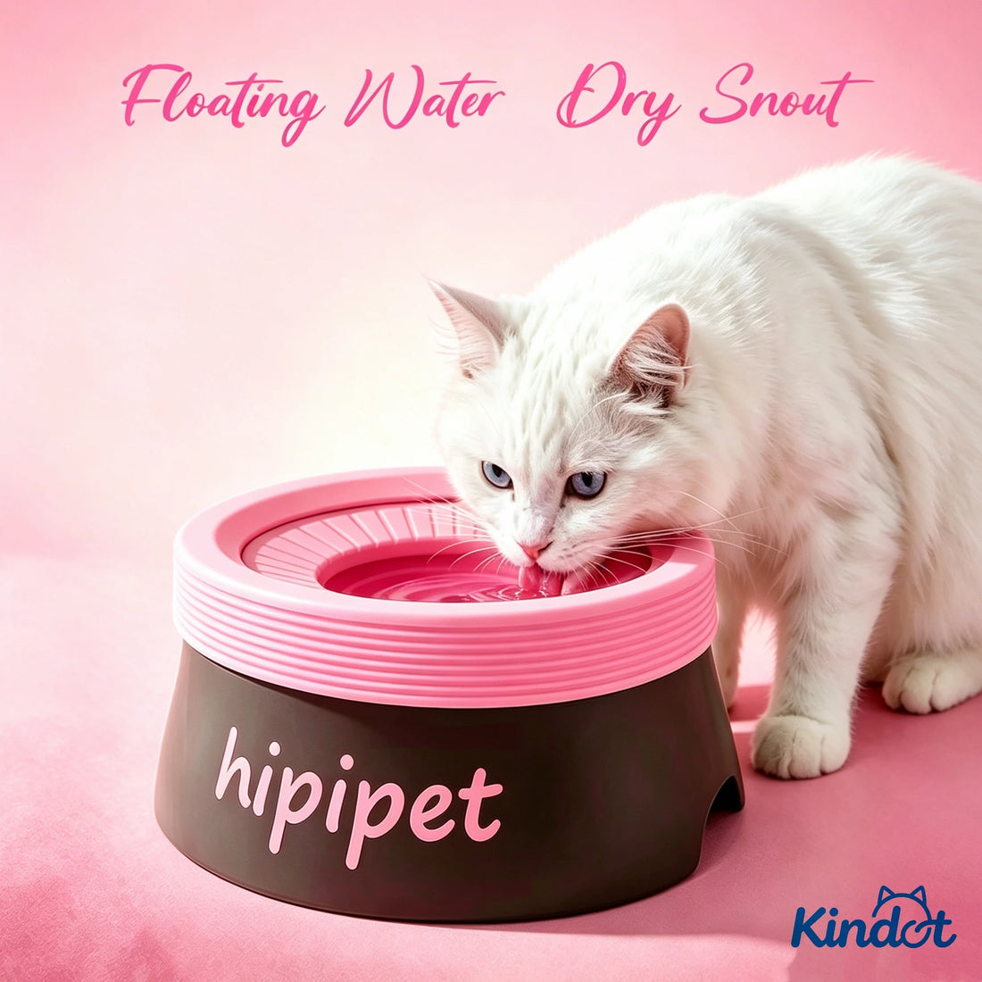 2026 New PP Material Dog Bowl No-Moisture Floating Tip-Proof Pet Dog