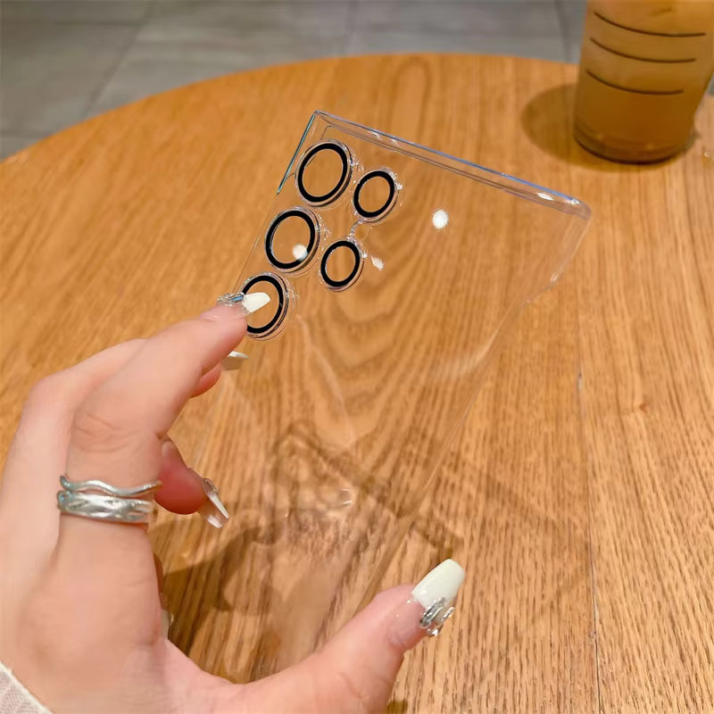 Newskin Magnetic Clear Ultra-Thin Frameless Phone Case with Lens Protective Film for Samsung