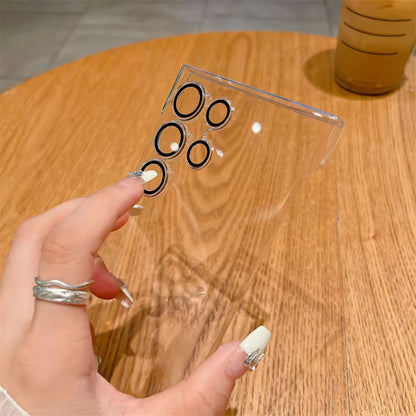 Newskin Magnetic Clear Ultra-Thin Frameless Phone Case with Lens Protective Film for Samsung