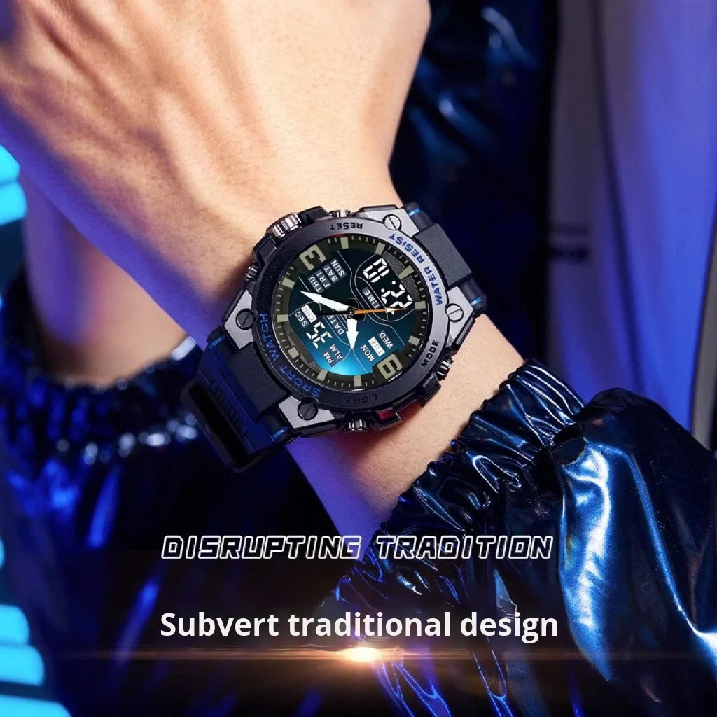 Men's Sport Watch with Colorful Dual Display