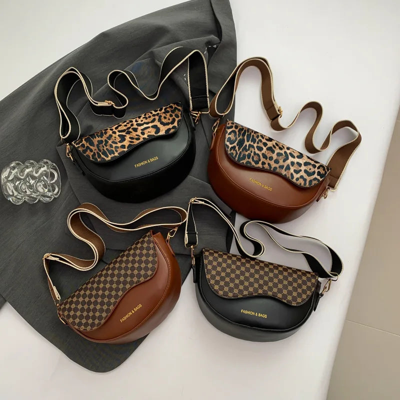 Vintage Texture Single Shoulder Bag for Women New Trendy