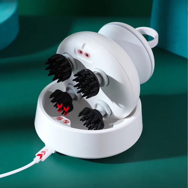 New Arrival Head EMS Massager Silicone Claw Stress Relief Hair