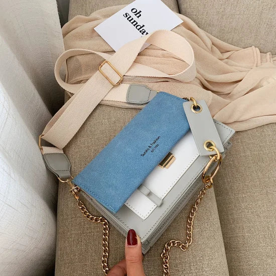 Elegant Women's Leather Chain Shoulder Bag