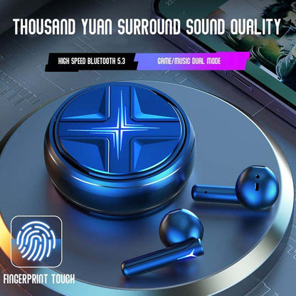 TWS V5.3 Wireless Gaming Earbuds – Spinning Top True Wireless Earphones & Headphones for Android & iOS