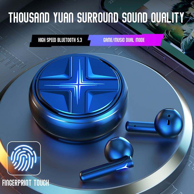 TWS V5.3 Wireless Gaming Earbuds – Spinning Top True Wireless Earphones & Headphones for Android & iOS